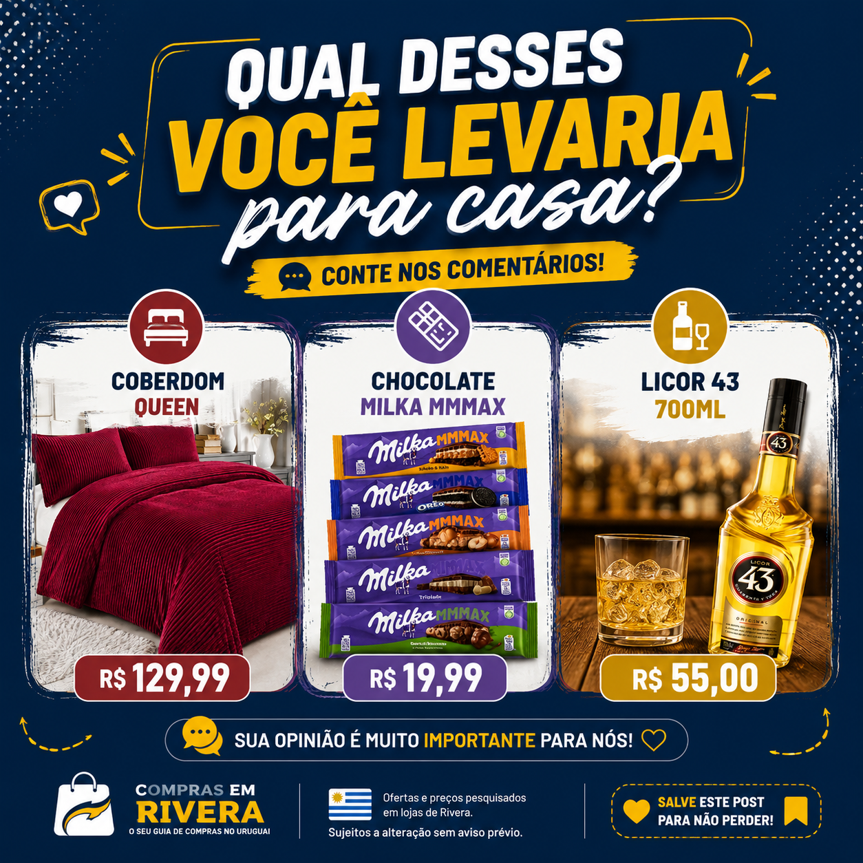 produtos free shop rivera